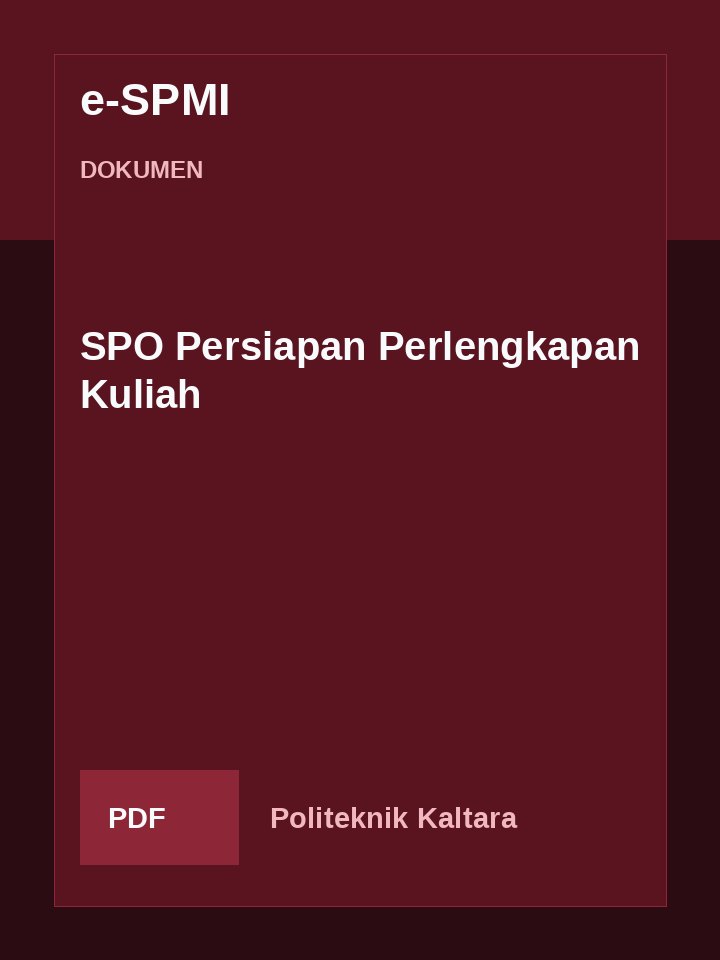 Cover SPO Persiapan Perlengkapan Kuliah